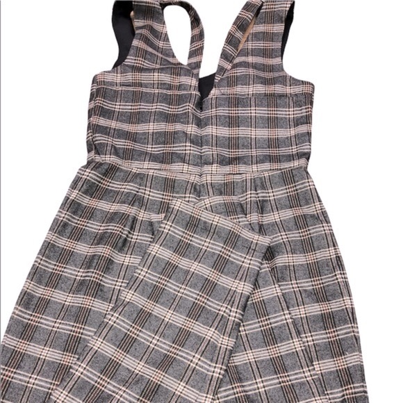 Sugar + Lips size small adorable plaid pants romper - Picture 3 of 10